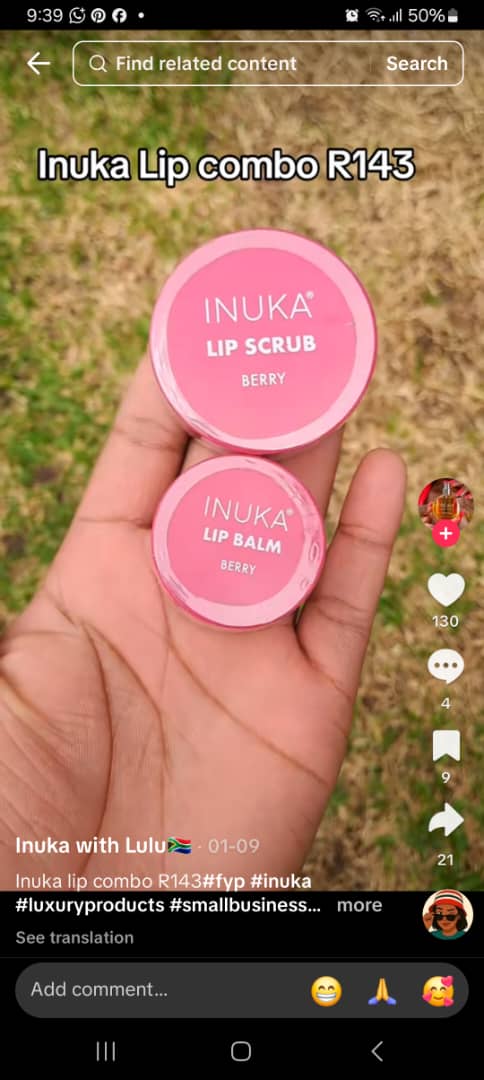 Lip Combo (Lip Scrub + Lip Balm) - Berry